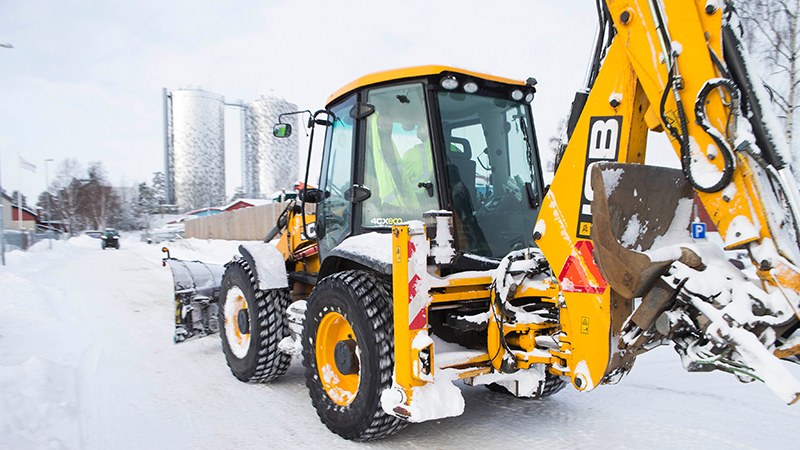 Snöröjning i Haninge