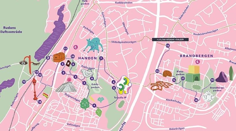 Karta över offentlig konst