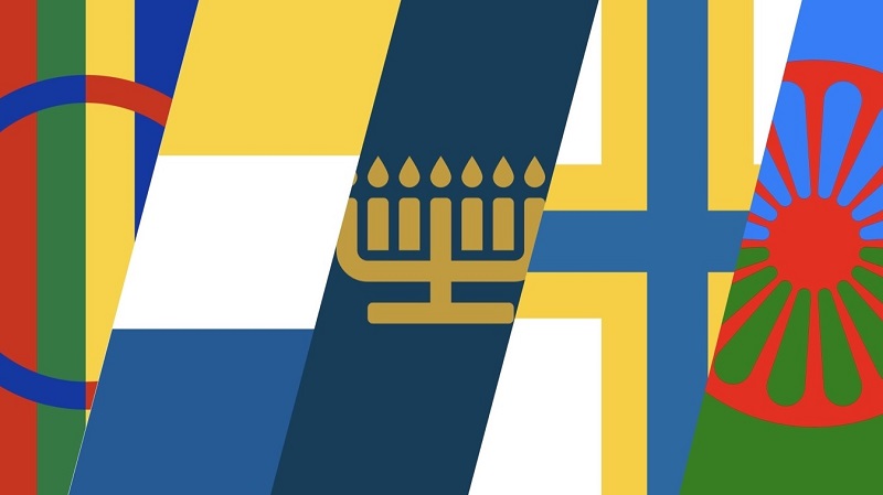 Bild på flagga med nationella minoriteter