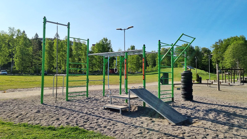 Crossfityta vid Rudans utegym