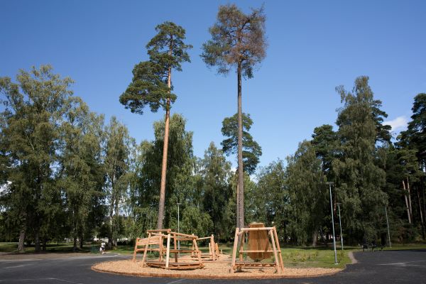 Lekskulptur på Åbyskolan